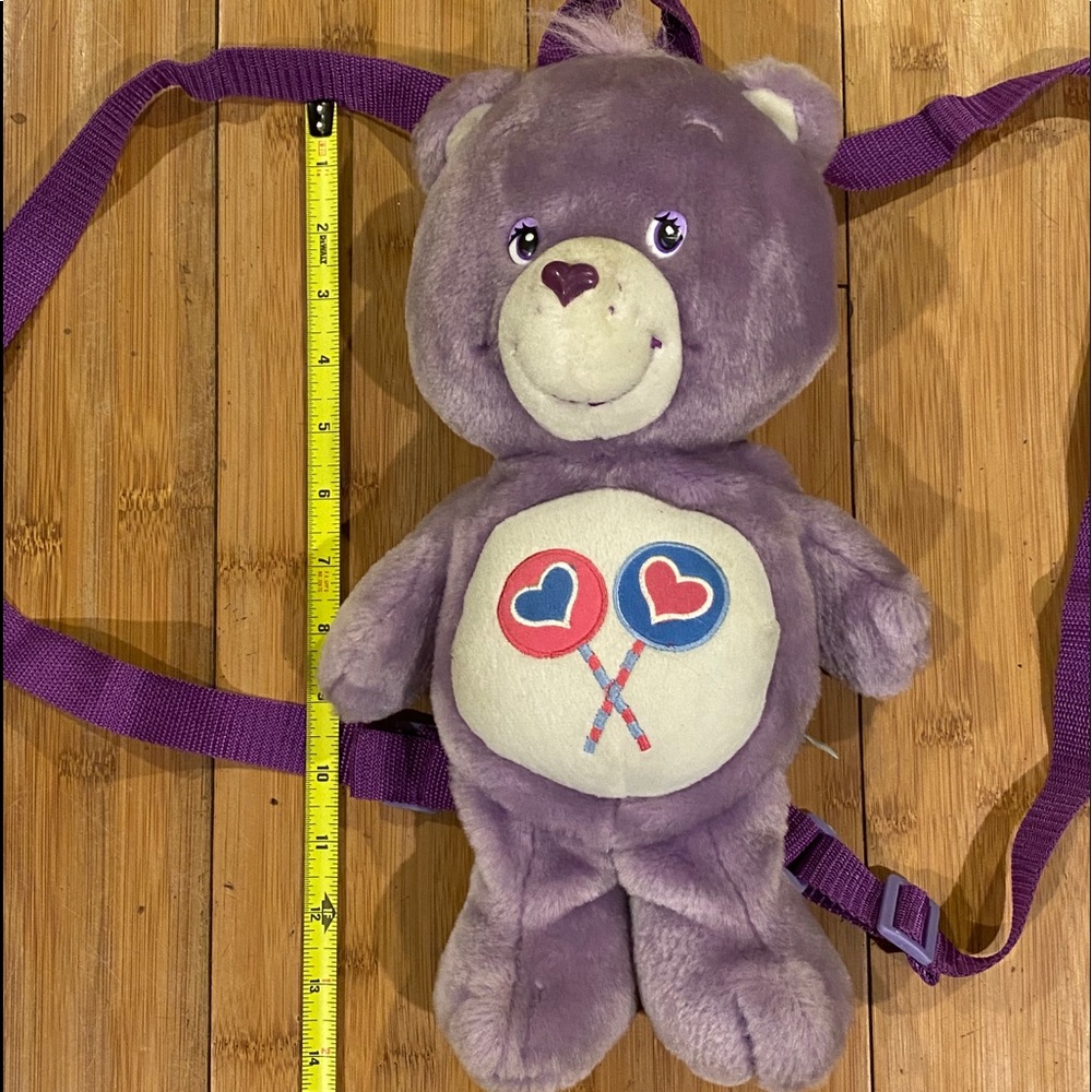 2003 Care Bears’ Share Bear Plush Backpack View 5